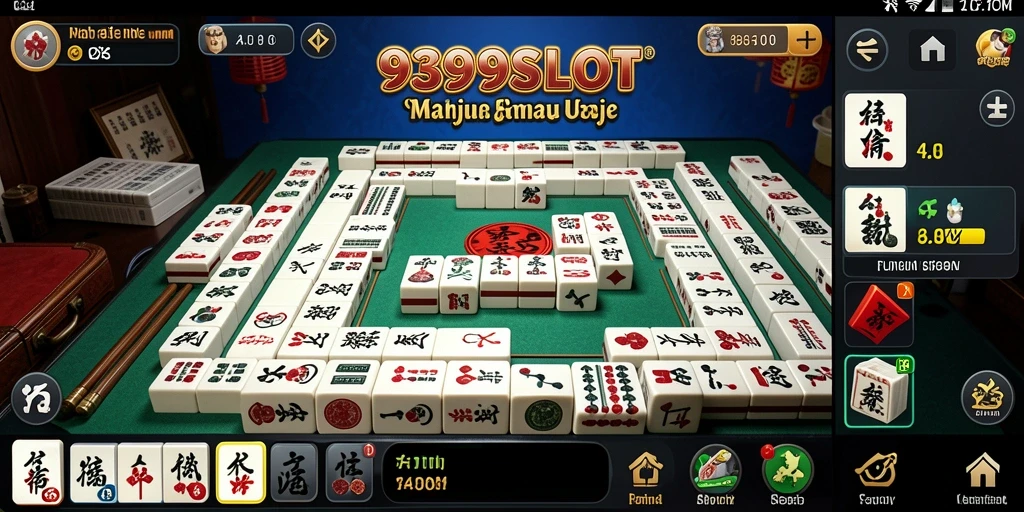 Screenshot gameplay 9399SLOT yang menunjukkan aksi Mahjong yang seru.