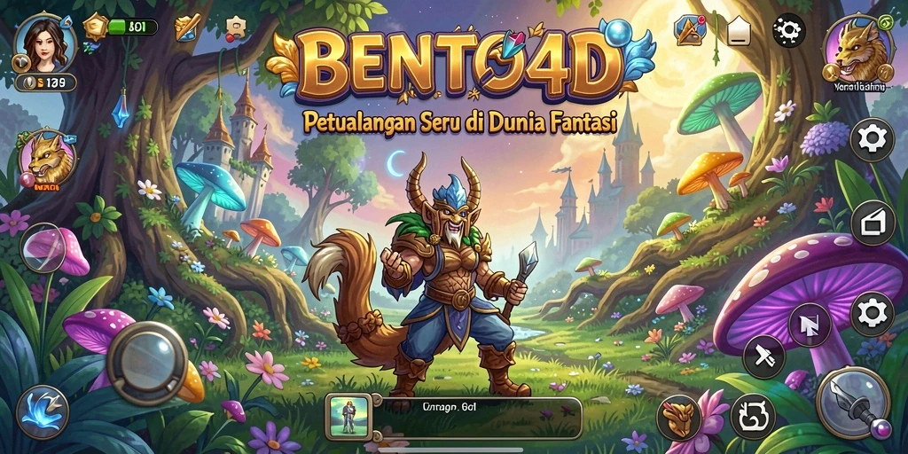 Tampilan gameplay BENTO4D dengan petualangan seru.
