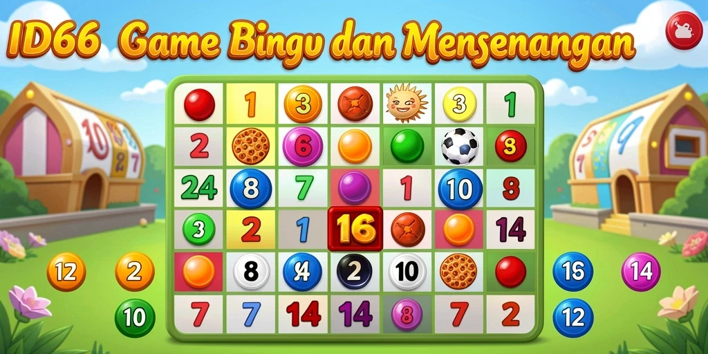 Tampilan gameplay seru dari ID66 saat bermain Bingo.