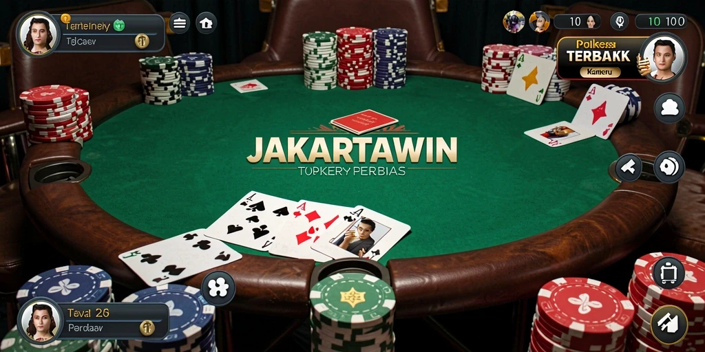 Tampilan luar biasa dari gameplay Poker di JAKARTAWIN.