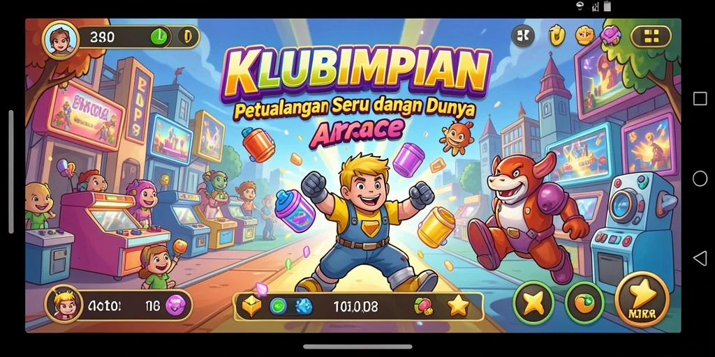 Tampilan seru dari gameplay KLUBIMPIAN yang penuh tantangan.