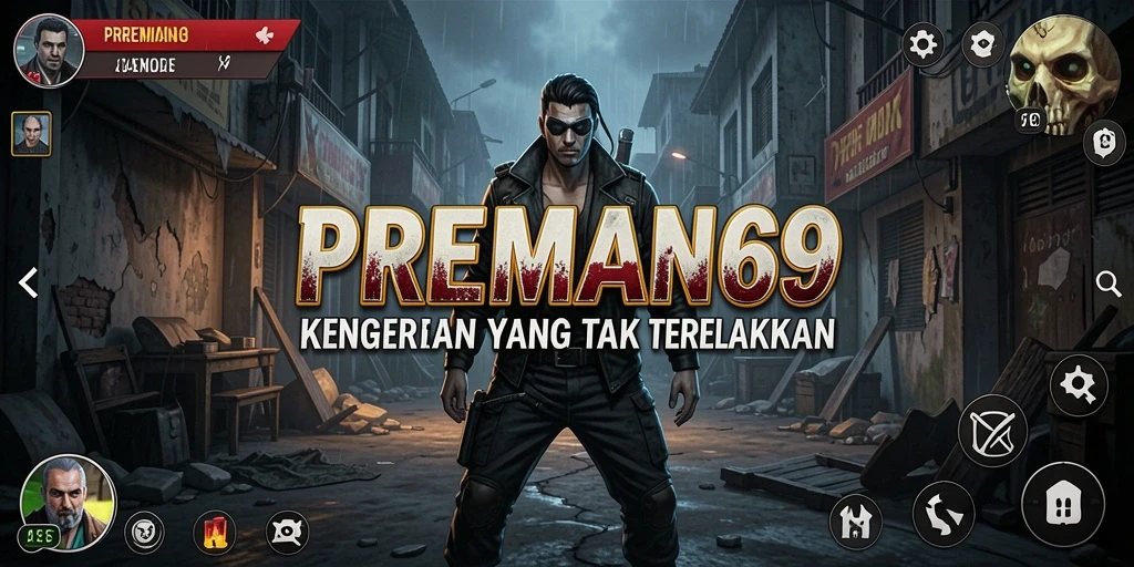Gameplay PREMAN69 yang penuh ketegangan dan kegelapan.