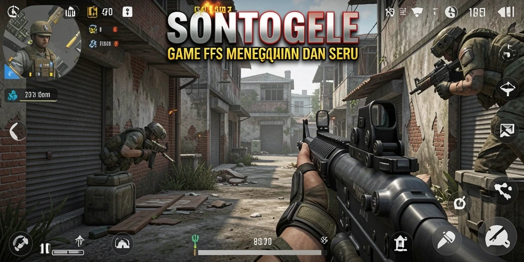 Gameplay menegangkan dalam <strong>SONTOGEL</strong> dengan aksi FPS yang intens.