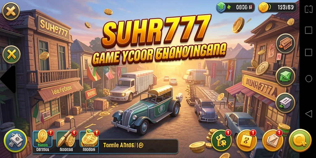 Tampilan utama gameplay <strong>SUHU777</strong> menampilkan suasana bisnis yang dinamis dan interaktif.
