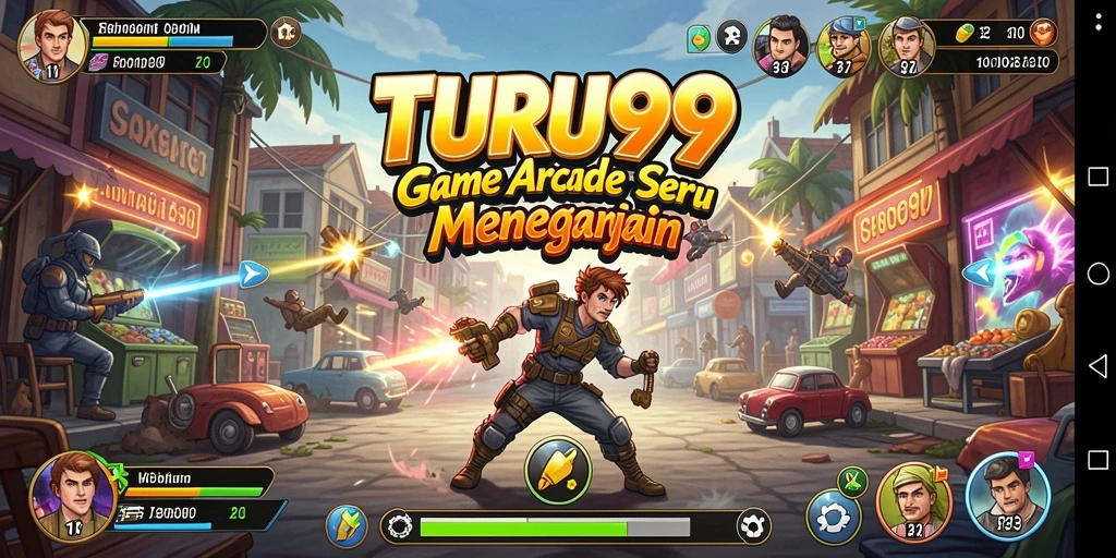 Gameplay seru TURU99 dengan tantangan arcade yang mendebarkan.